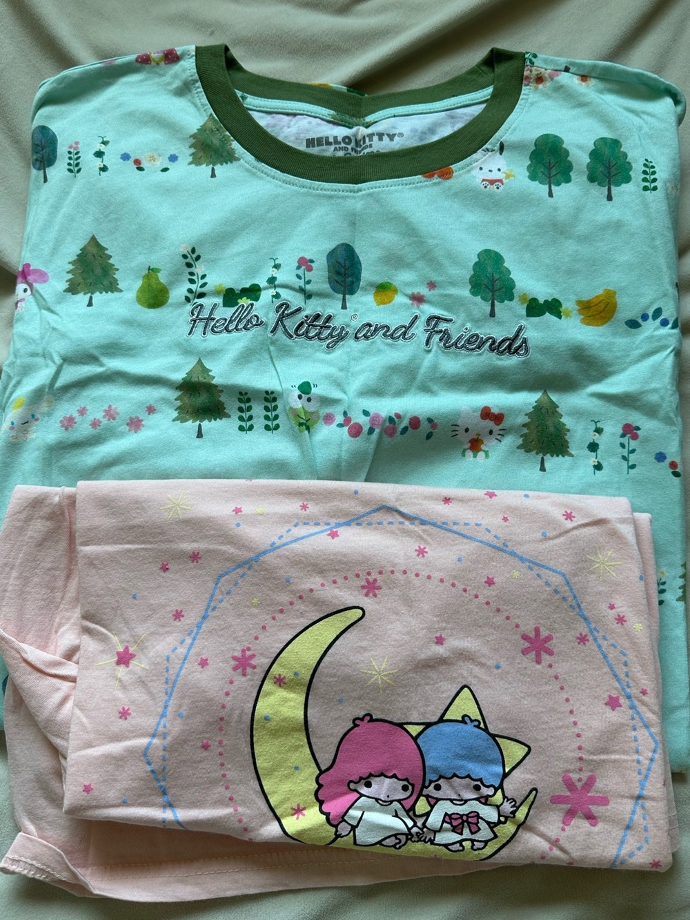 Hello Kitty and Friends Sanrio shirts Lot of 2